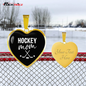 Hockey Mom Heart Necklace