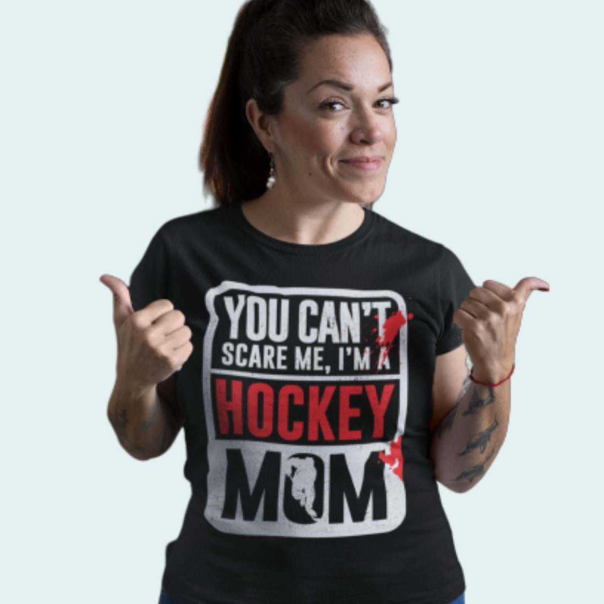 Funny Hockey Shirt - Puck Me Red T-shirt