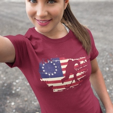 Load image into Gallery viewer, USA Betsy Ross Flag Hockey Shirt