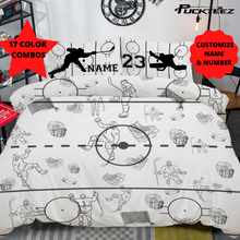 Load image into Gallery viewer, Personalized Hockey Bedding Set
