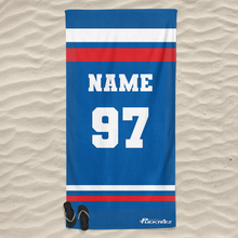 Load image into Gallery viewer, Personalized Hockey Team Beach Towel