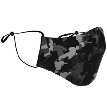 Load image into Gallery viewer, Black Camo Face Mask