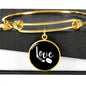 Love Hockey Bangle (Black)
