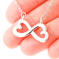 To My Wife Infinity Heart Necklace