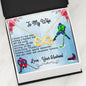 To My Wife Infinity Heart Necklace