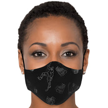 Load image into Gallery viewer, Hockey Symbols Face Mask