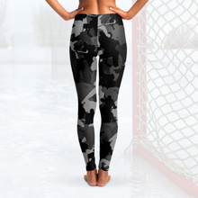 Load image into Gallery viewer, Hockey Camo Leggings - Black