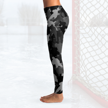 Load image into Gallery viewer, Hockey Camo Leggings - Black