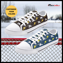 Load image into Gallery viewer, Personalized Hockey Low Tops (size down)