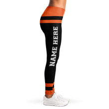Load image into Gallery viewer, Black/Orange Team Leggings