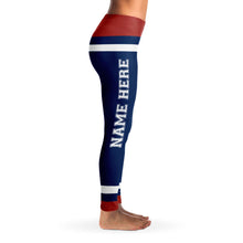 Load image into Gallery viewer, Blue/Red/White Team Leggings