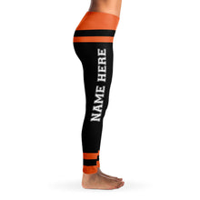 Load image into Gallery viewer, Black/Orange Team Leggings