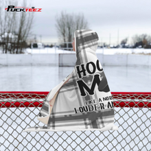Load image into Gallery viewer, Hockey Mom Checkered Hooded Blanket