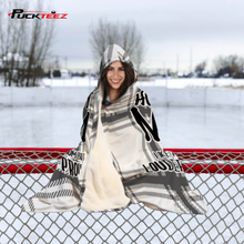 Load image into Gallery viewer, Hockey Mom Checkered Hooded Blanket