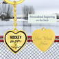 Hockey Mom Keychain