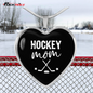 Hockey Mom Heart Necklace