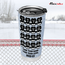 Load image into Gallery viewer, Personalized Hockey Jersey Tumbler