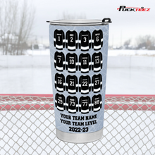 Load image into Gallery viewer, Personalized Hockey Jersey Tumbler