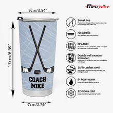 Load image into Gallery viewer, Personalized Hockey Jersey Tumbler