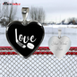 Love Hockey Heart Necklace
