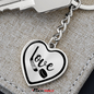 Love Hockey Keychain