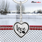 Love Hockey Keychain