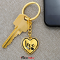 Love Hockey Keychain