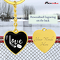 Love Hockey Heart Keychain