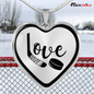 Love Hockey Necklace