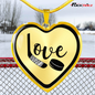 Love Hockey Necklace