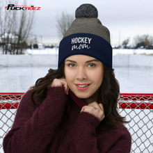 Load image into Gallery viewer, Hockey Mom Pom-Pom Beanie