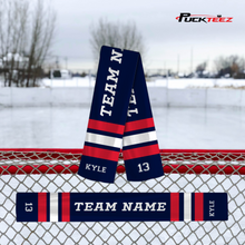 Load image into Gallery viewer, Personalized Hockey Team Scarf