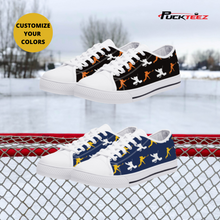 Load image into Gallery viewer, Personalized Hockey Low Tops (size down)