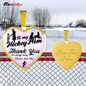 Personalized Thanks Mom Hockey Necklace