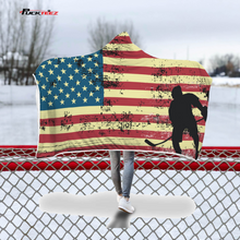 Load image into Gallery viewer, USA Hooded Blanket