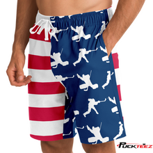 Load image into Gallery viewer, USA Hockey Shorts