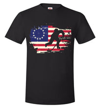 Load image into Gallery viewer, USA Betsy Ross Flag Hockey Shirt