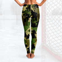 Load image into Gallery viewer, Hockey Camo Leggings - Green