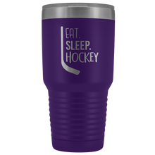 Load image into Gallery viewer, Eat Sleep Hockey Tumbler for the Hockey Fan, Hockey Mom and Hockey Player