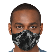 Load image into Gallery viewer, Black Camo Face Mask