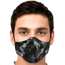 Load image into Gallery viewer, Black Camo Face Mask