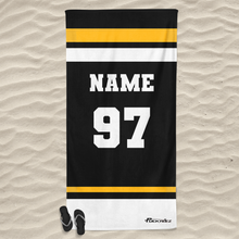 Load image into Gallery viewer, Personalized Hockey Team Beach Towel