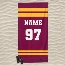 Load image into Gallery viewer, Personalized Hockey Team Beach Towel