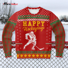 Load image into Gallery viewer, Ugly Hockey Christmas Sweatshirt