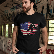 Load image into Gallery viewer, USA Betsy Ross Flag Hockey Shirt