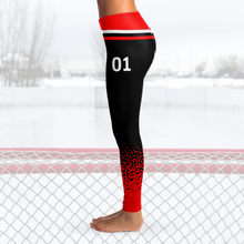 Load image into Gallery viewer, Black/Red/White Leggings