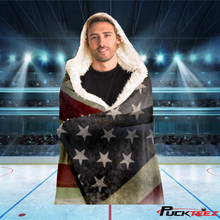 Load image into Gallery viewer, USA Stronger Together Hooded Blanket