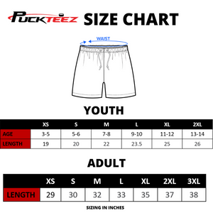 Tropical Hockey Swim Trunks - Aqua