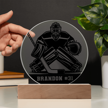 Load image into Gallery viewer, Personalized Hockey Goalie Plaque
