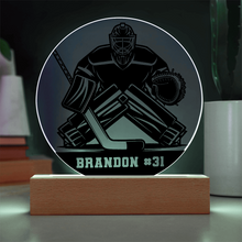 Load image into Gallery viewer, Personalized Hockey Goalie Plaque
